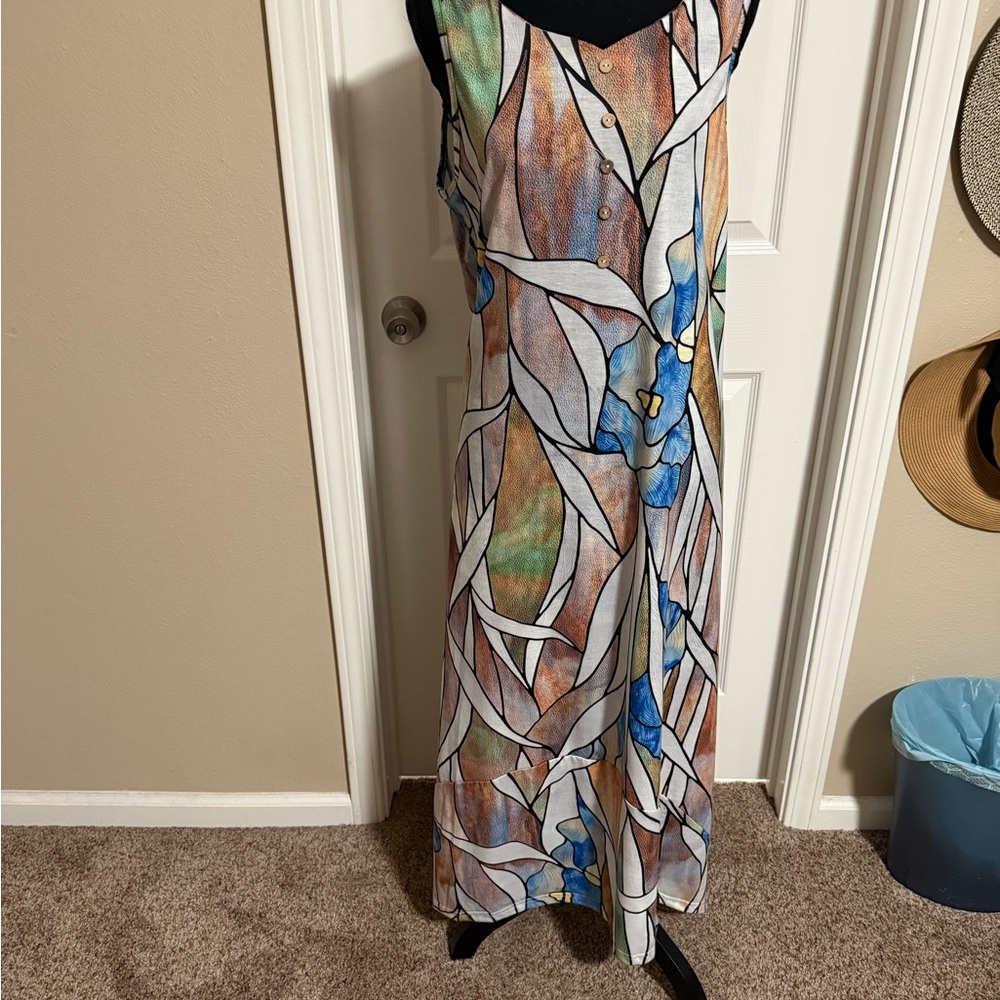 MISSLOOK Multicolor Abstract Top